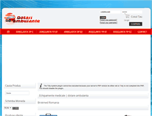Tablet Screenshot of dotare-ambulanta.ro
